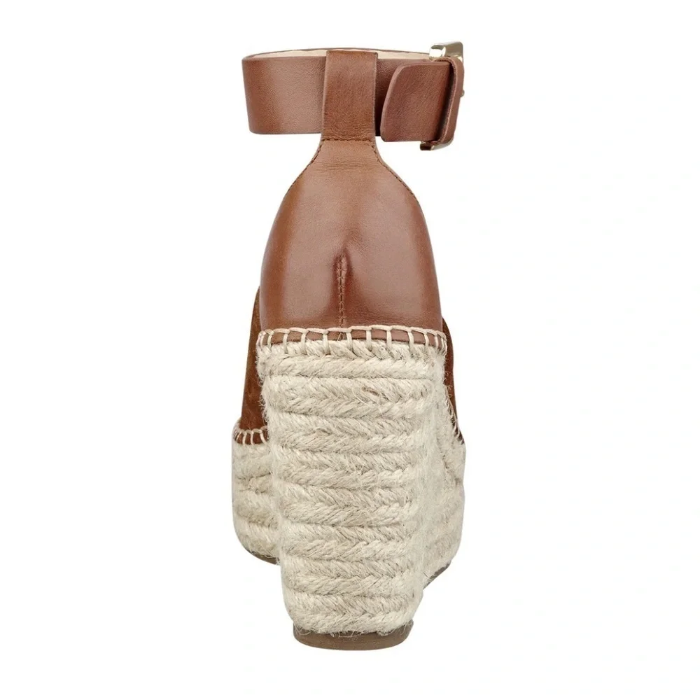NEW! MARC FISHER ADALYN ESPADRILLE WEDGE SANDAL - SIZE 11 👠